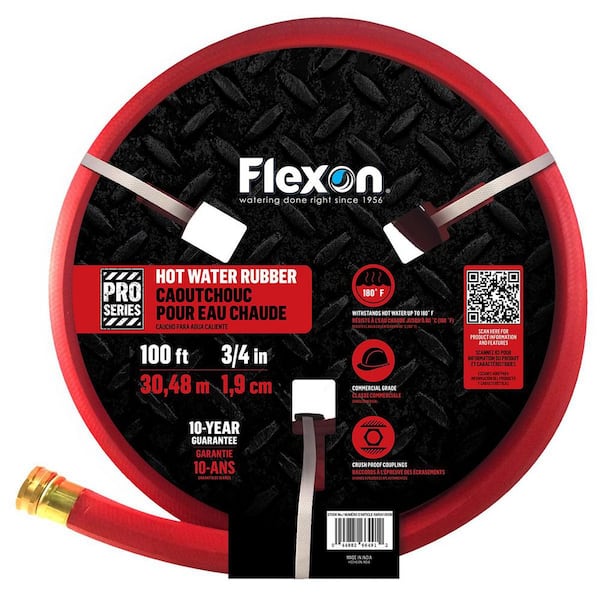 3/4 in. Dia x 100 ft. Heavy Duty Rubber Hot Water Hose