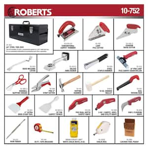 Floor Installation Kit for Carpet with 22 Tools and 24 in. Steel Toolbox