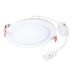 QuickLink Low Voltage, 6 in. Selectable CCT 2700-5000K, 900 Lumens, Slim Canless LED Accessory Downlight, 0-10V Dimmable