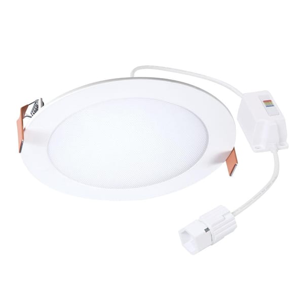 HALO QuickLink Low Voltage, 6 in. Selectable CCT 2700-5000K, 900 Lumens, Slim Canless LED Accessory Downlight, 0-10V Dimmable