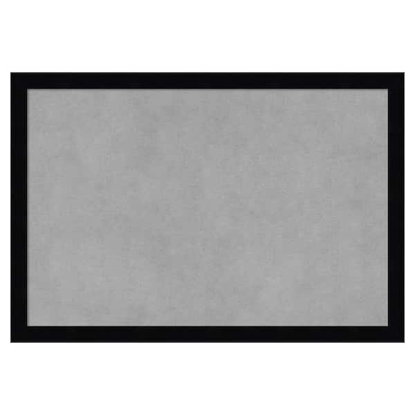 Amanti Art Svelte Noir Black 19 in. x 13 in. Framed Magnetic Board