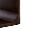 SAFAVIEH Lobone 16 in. Dark Brown Wood Round End Table ACC3265A