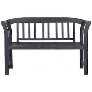 Porterville 49.2 2-Person Ash Grey Acacia Wood Outdoor Bench