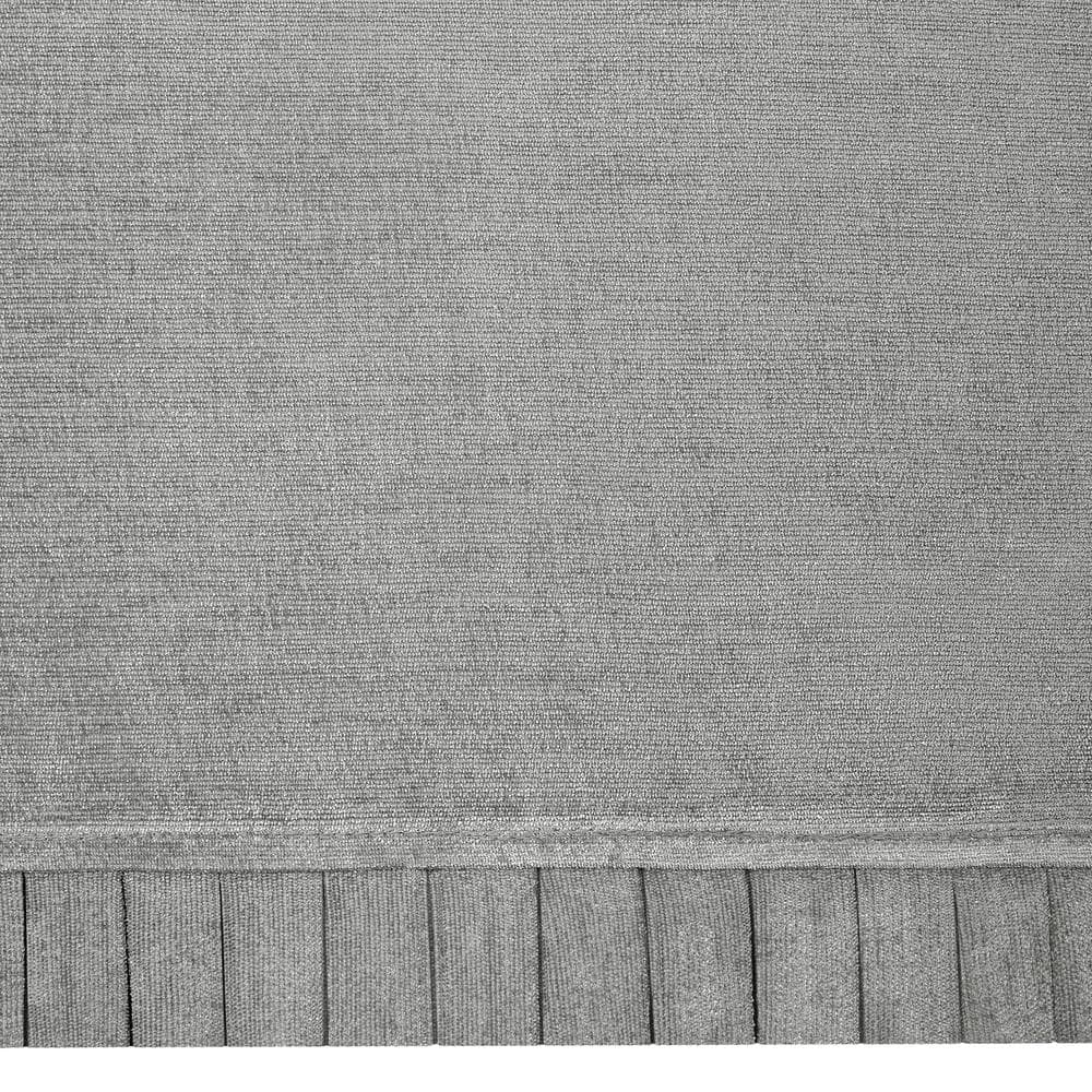 Silver Chenille Rod Pocket Window Valance, 52'' W x 14'' L