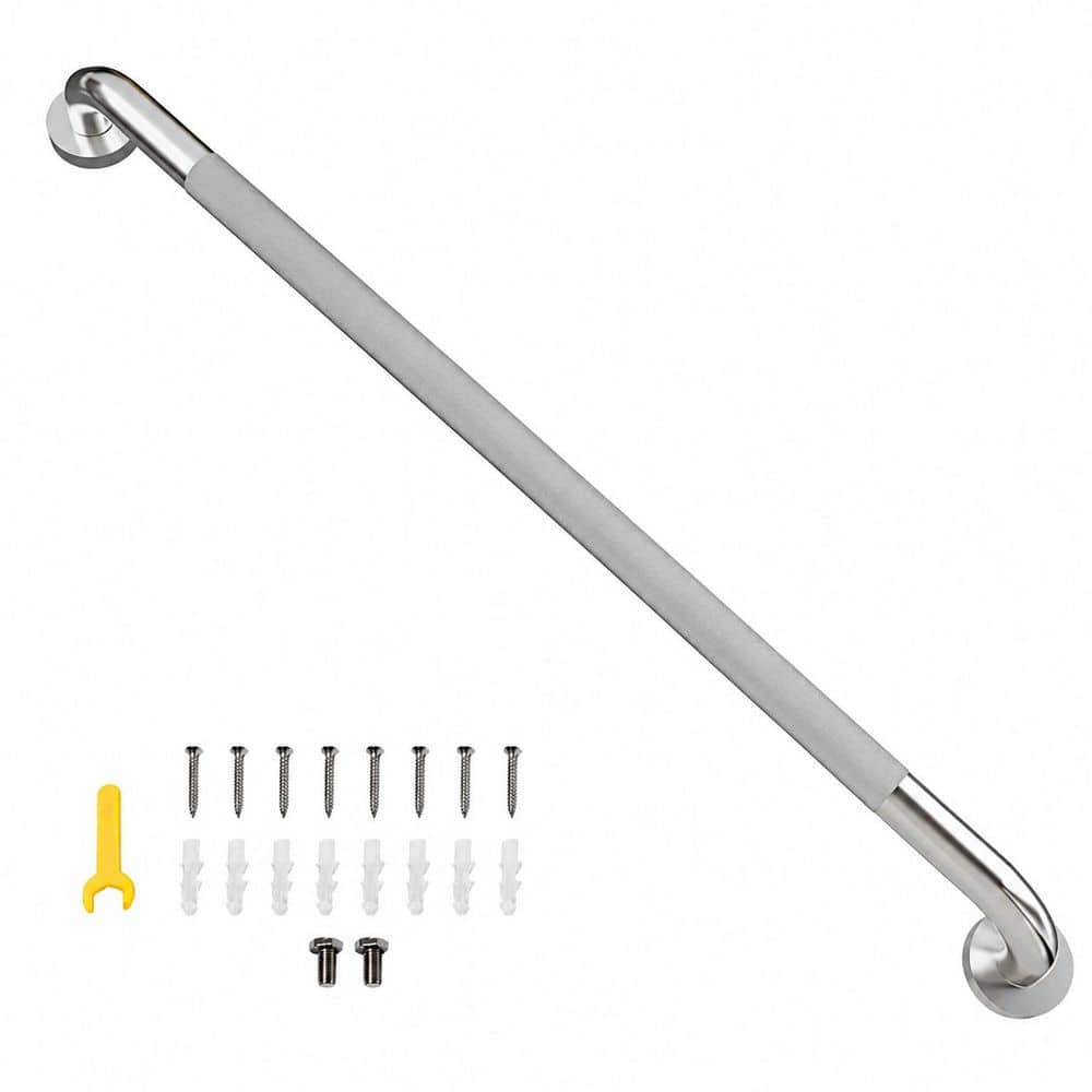 36 Inch Stainless Steel Shower Grab Bar with Anti-Slip Knurled Grip, 1.25 in Diameter, Brushed Nickel Finish price history on PriceWatchPro
