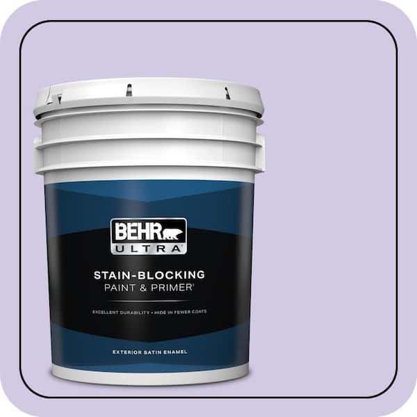5 gal. #650C-3 Light Mulberry Satin Enamel Exterior Paint & Primer