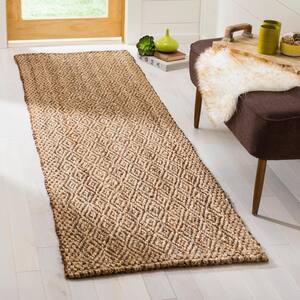 Natural Fiber Beige/Brown 2 ft. x 12 ft. Border Runner Rug