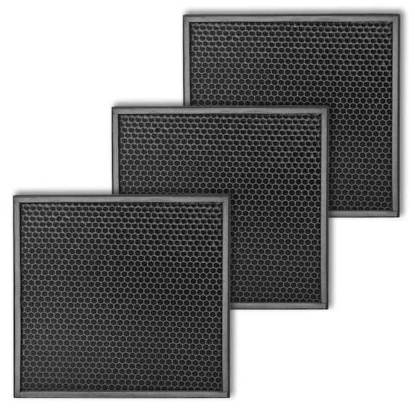 QuFresh AS1000WHT Activated Carbon Genuine Replacement Air Scrubber Filter, 3-count
