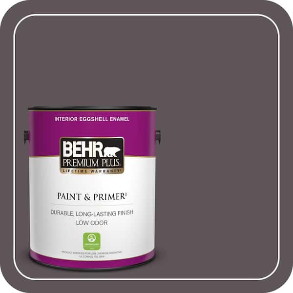 BEHR PREMIUM PLUS 1 gal. #N570-6 Virtuoso Eggshell Enamel Low Odor Interior Paint & Primer