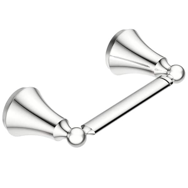 MOEN Wynford Double Post Toilet Paper Holder in Chrome