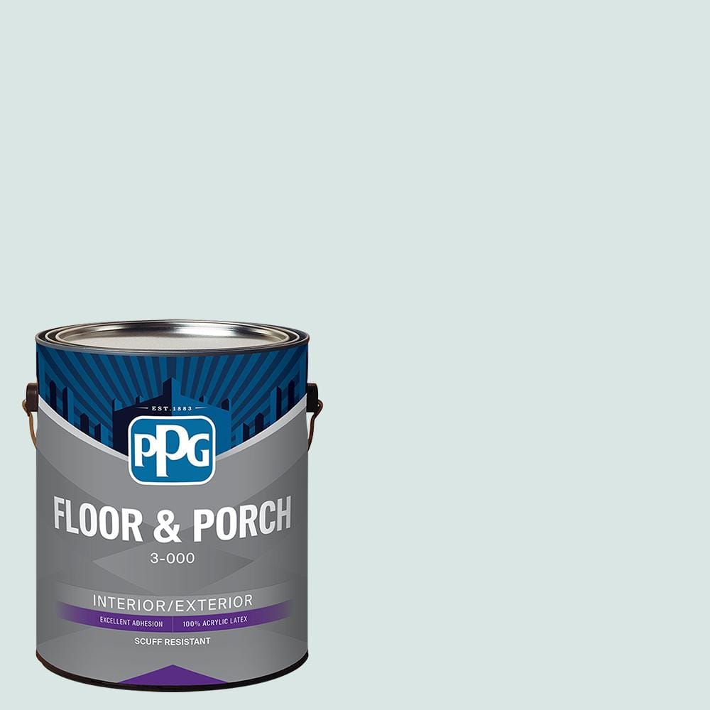 PPG 1 gal. PPG1145-2 Jack Frost Satin Interior/Exterior Floor and Porch ...