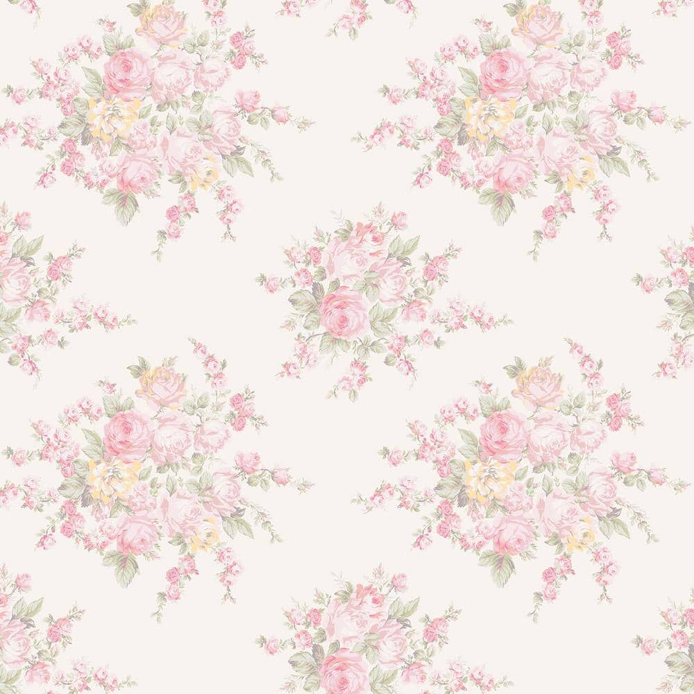 Graham & Brown Rachel Ashwell Rose Blossom Pink Wallpaper 125135 - The ...