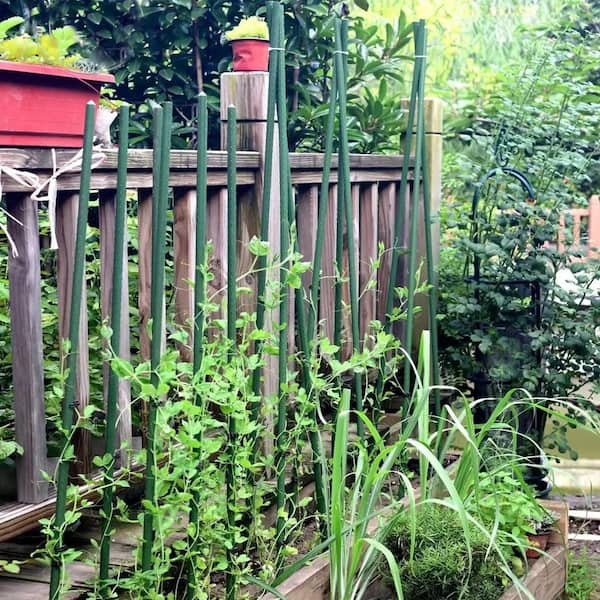 CONCRETE GREEN シリーズ(2〜5)4枚セット OGETFUUR 48 in. 20-Pack Green Garden Stakes, Tomato Stakes for