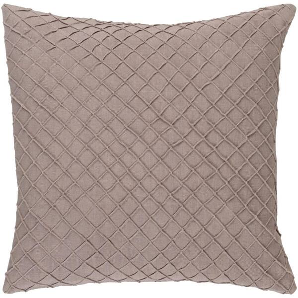 Artistic Weavers Gorleston Beige Solid Polyester 20 in. x 20 in. Throw Pillow