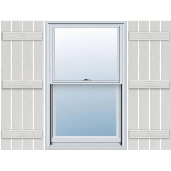 Ekena Millwork Timberthane 23 in. W x 66 in. H Spaced (Four Board) Board and Batten Shutters