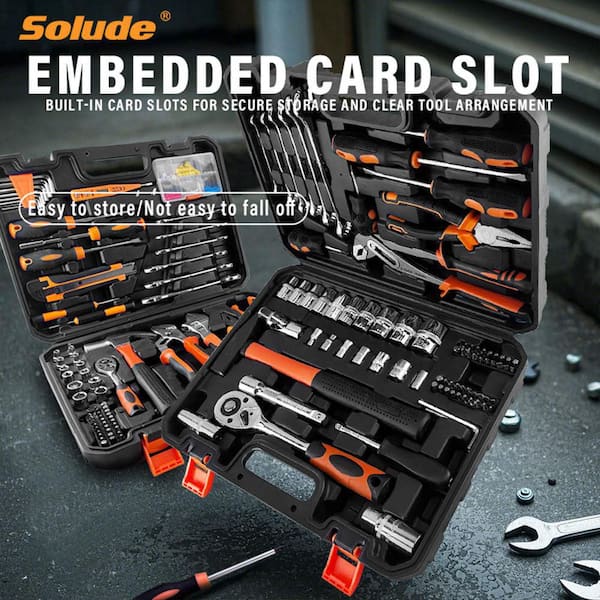 MYWISH 73-Piece Home Tool Kit with Hard Shell Carrier SF-STT-073