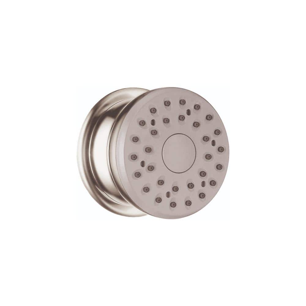 Modern 2-inch Brushed Nickel Bodyspray with Stop Feature