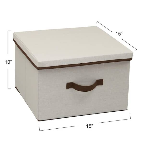 Canvas storage on sale with lid