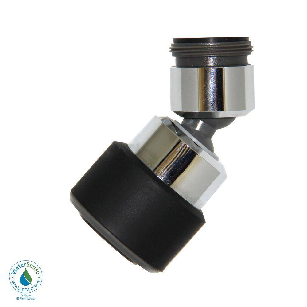 BubbleStream 1.2 GPM PCA WaterSaving Swivel Spray Aerator in Black