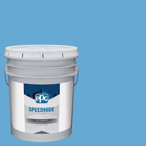 "5 gal. PPG1239-4 Salem Blue Flat Exterior Paint"
