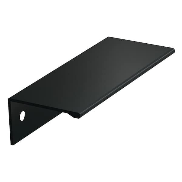Amerock Edge Pull Collection 3 in (76 mm) Matte Black Drawer Pull
