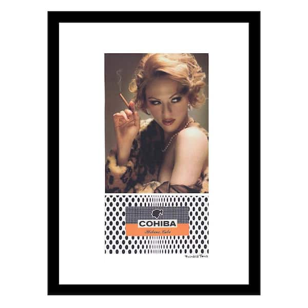 VENICE BEACH Collections Beguiling Woman Accentuating her Cigars by Fairchild Paris 1-Piece Framed Graphic Print 18 in. x 14 in.