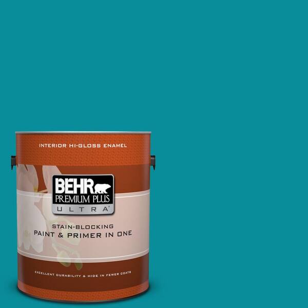 BEHR Premium Plus Ultra 1 gal. #P470-6 Bella Vista Hi-Gloss Enamel Interior Paint and Primer in One