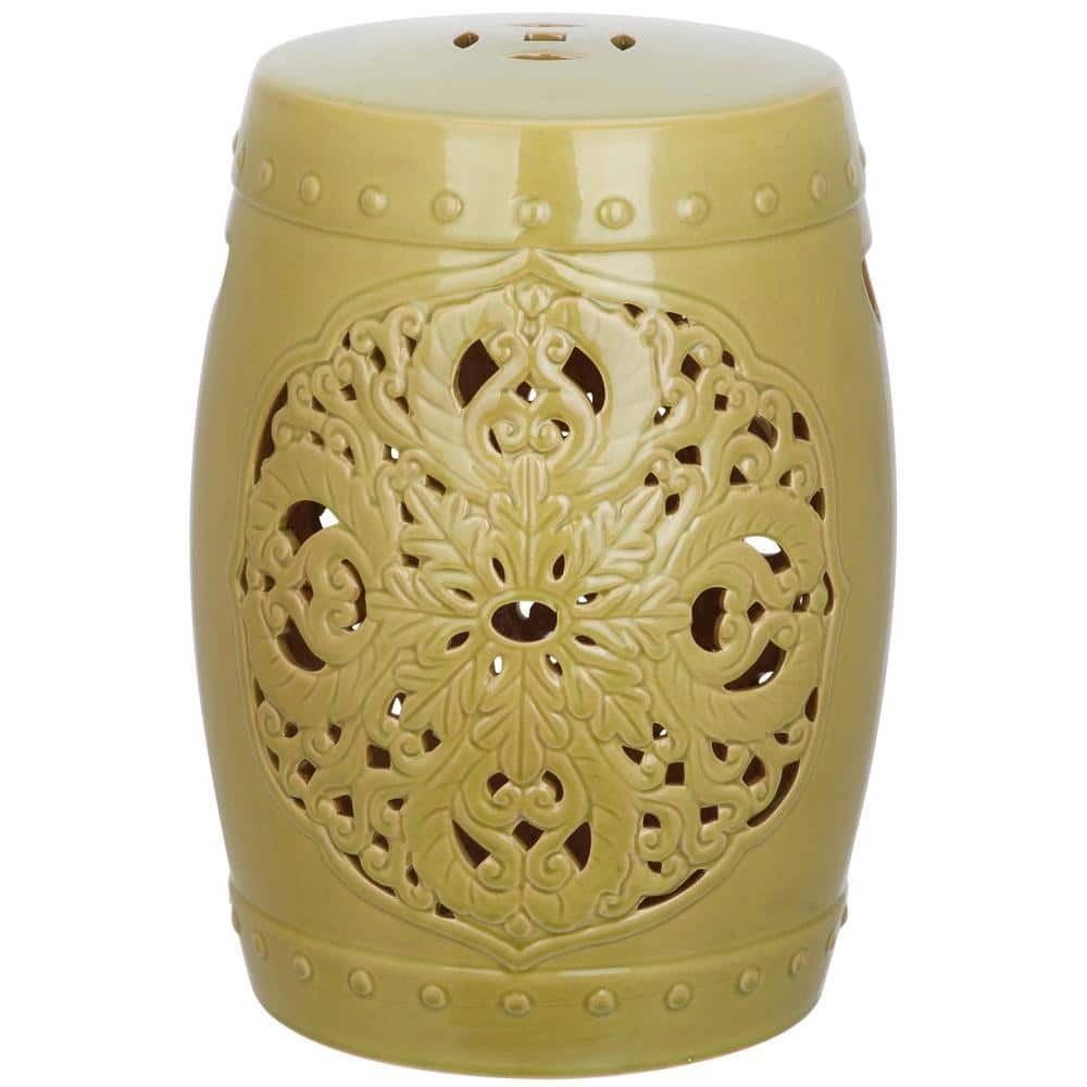 yellow soleil outdoor accent stool