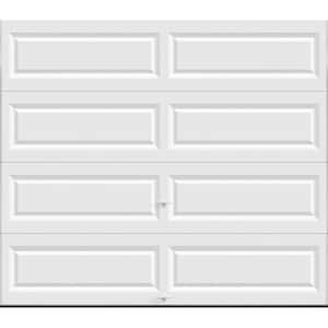 Classic Steel 9 ft. x 7 ft. Non-Insulated Solid White Garage Door
