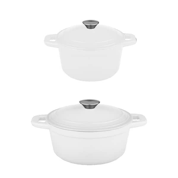 Neo 4-Piece Cast Iron Stock Pot Set with Lids