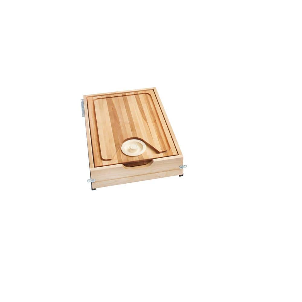 Wood Base Cabinet Cutting Board Drawer Replacement System W/Soft-Close 15.0 in. W x 21.75 in. D x 4.31 in. H price history on PriceWatchPro