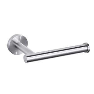 Wall-Mount Single Post Toilet Paper Holder in Brushed Nickel