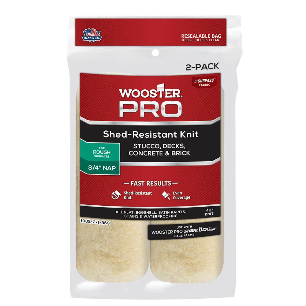 Wooster 41/2 in. x 3/4 in. Pro Surpass ShedResistant Knit High