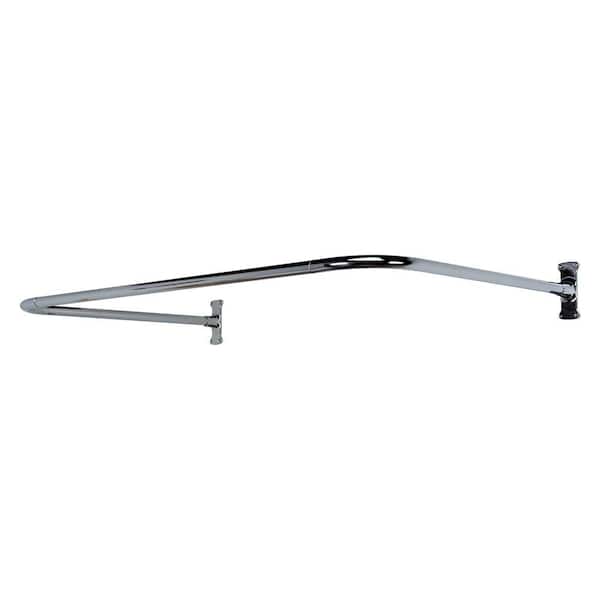 Barclay Products 60 in. x 26 in. U Shower Rod in Chrome