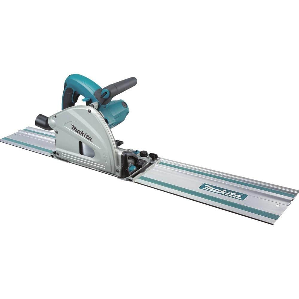 Tage en risiko Leopard Regnskab Makita 12 Amp 6-1/2 in. Corded Plunge Saw with 55 in. Guide Rail, 48T  Carbide Blade and Hard Case SP6000J1 - The Home Depot
