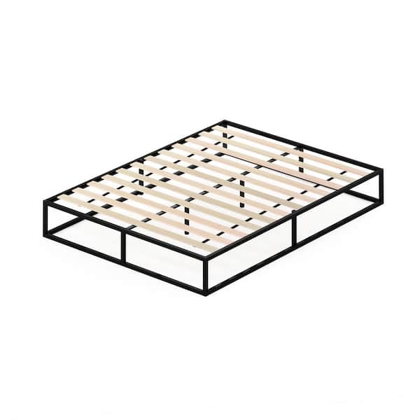 Furinno Angeland Monaco Queen Wood Slats Metal Bed Frame Foundation Fb1903q The Home Depot Furinno Angeland Monaco Queen Wood, Monaco Queen Bed Frame