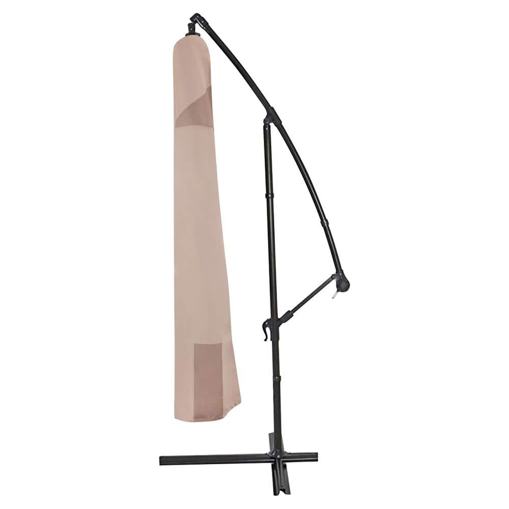 MODERN LEISURE Monterey Water Resistant Outdoor Patio Offset Umbrella Cover, 13 ft. Round/9 ft