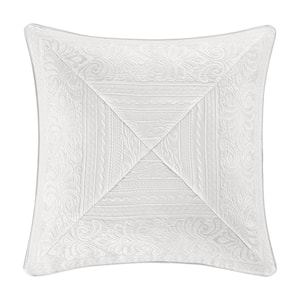 Belize White Polyester Euro Sham