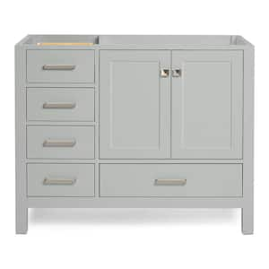 Cambridge 42 in. W x 21.5 in. D x 34.5 in. H Freestanding Bath Vanity Cabinet Only in Grey