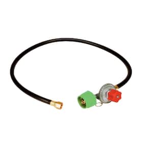 High Pressure Adjustable Regulator with Type 1 Connection Listed LP Hose and Female Flare Swivel