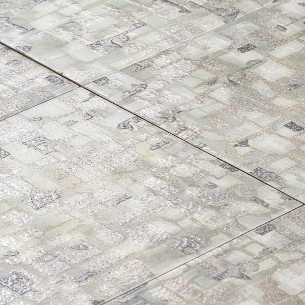 MOLOVO Charlotte Spring Silver Square 8.03 in. x 8.03 in. Textured