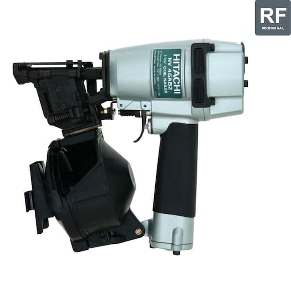 Hitachi 7/8 in. to 1-3/4 in. Roofing Coil Nailer with Bottom Load Magazine, Safety Glasses and 1-Wrench-DISCONTINUED