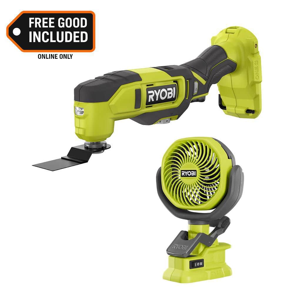 ONE+ 18V Cordless Oscillating Multi-Tool with ONE+ 18V Cordless 4 in. Clamp Fan (Tools Only) price history on PriceWatchPro