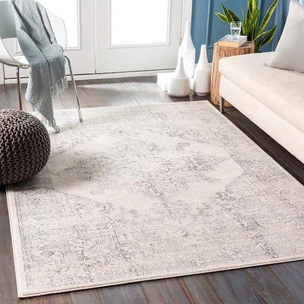 Saray Ivory 5 ft. 3 in. x 7 ft. 1 in. Area Rug
