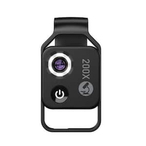 Black 200X Digital Zoom Lens for Mobile Phone