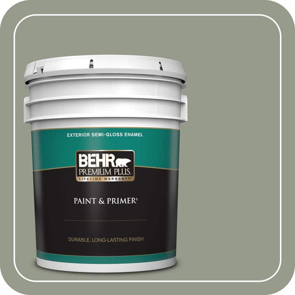 5 gal. #PMD-56 Laurel Leaf Semi-Gloss Enamel Exterior Paint & Primer price history on PriceWatchPro