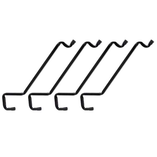 SenQWFa Metal Deck Rail Plant Hook 4-Pack Heavy Duty Angled Hanger for  Planters Lanterns Wind Chimes Fits 2 x 4 2 x 6 Rails 75128FPH051