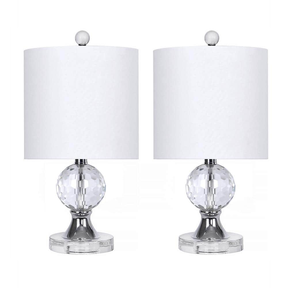 GRANDVIEW GALLERY 18 In Crystal Table Lamp With Chrome Accents And   Grandview Gallery Lamp Sets Ca90004c 64 1000 