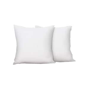 Collections Etc Square Pillow Form 17 inch, White