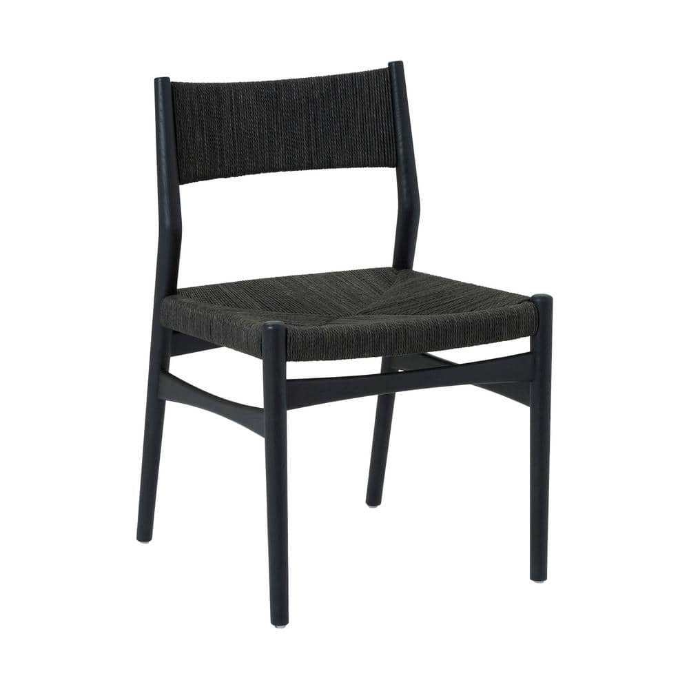 Natural Oak Round Dining Set with Paper Cord Seats